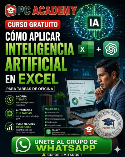 Como Aplicar Inteligencia Artificial en Excel para Tareas de Oficina — Curso Gratuito 2026